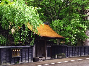 Gate of a samurai house in Kakunodate