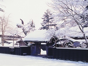 Samurai house in winter