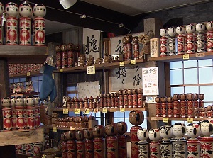 Kokeshi shop in Naruko Onsen
