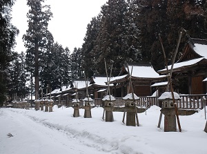 Uesugi Family Grave in winter
