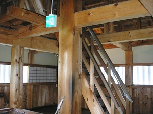 Inside of Shirakawa Komine Castle