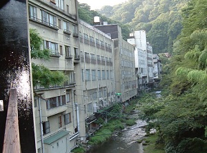 River along Higashiyama Onsen