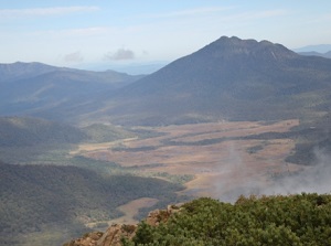 View of Oze and Mt.Hiuchi from Mt.Shibutsu