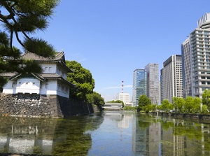 Moat of Kokyo in front of Marunouchi district