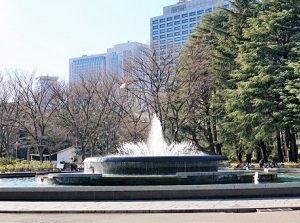 A fountain of Hibiya Park