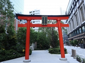 Torii gate of Fukutoku Shrine