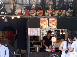 Fish restaurant in Tsukiji Outer Market