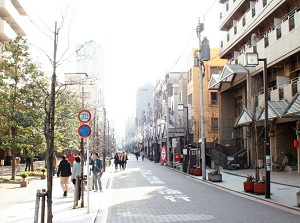 Monja Street in Tsukishima