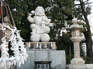 Stone statue of Daikoku