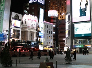West side of Shinbashi station in the evening