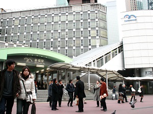 Shinbashi station of Yurikamome