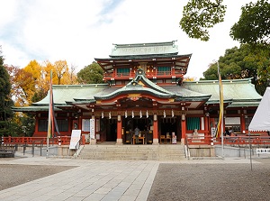 Main shrine of Tomioka Hachimangu