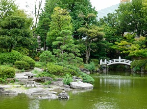Pond in Former Yasuda Garden