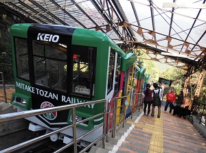 Cable car to Mount Mitake