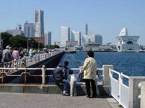 Yamashita Park by the port