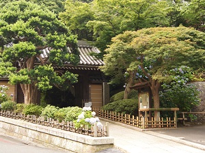 Entrance gate of Hokokuji