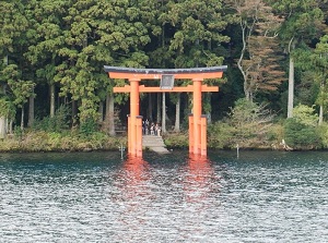Torii gate of Hakone Shrine