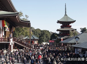 The first temple visit of the New Year in Naritasan Shinshoji