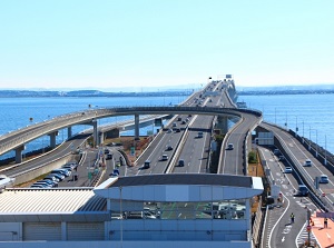 View of Kisarazu side at Umi-hotaru