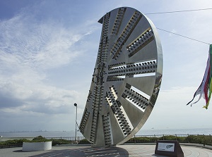 Monument of cutter face for tunnel