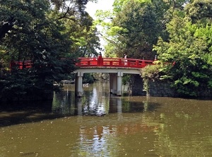 Pond in Hikawa Shrine