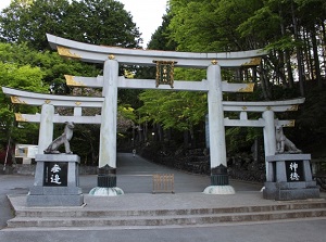 Entrance gate of Mitsumine Shrine