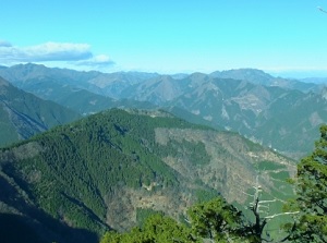View of mountains from Youhaiden