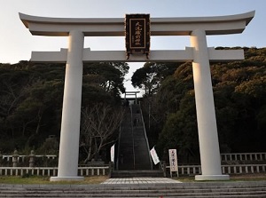 Entrance of Oarai Isosaki Shrine