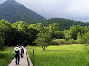 Hikers in Odashirogahara
