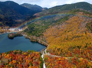 Lake Yunoko in autumn