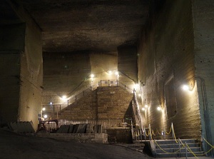 Underground quarry in Ooya Shiryoukan
