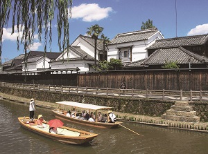 Scenery of old town in Tochigi