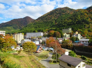 Shiobara Onsen town