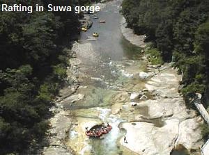 Rafting in Suwa Gorge