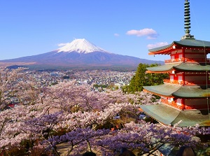 Mt.Fuji and Lake kawaguchi