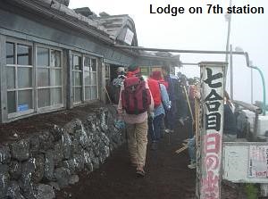 Lodge on 7th station of Mt.Fuji