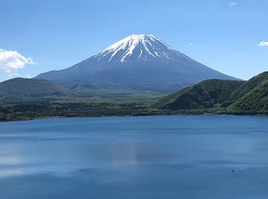 Scenery of Lake Motosu on 1,000 yen bill