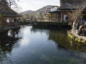 A pond in Oshino-hakkai