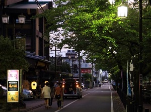 Street of Isawa Onsen