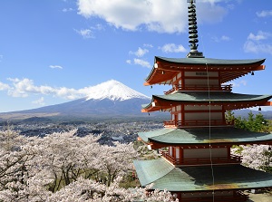 Popular scenery from Arakurayama Sengen Park