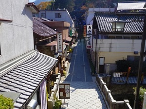 A street in Bessho Onsen town