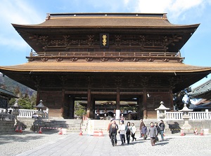 Main gate (Sanmon) of Zenkoji