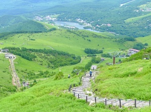 Kurumayama highland and Lake Shirakaba