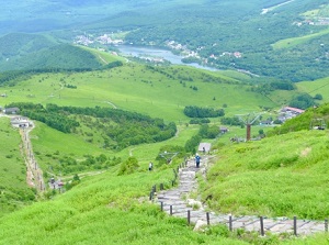 Kurumayama highland and Lake Shirakaba