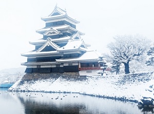 Matsumoto Castle in winter