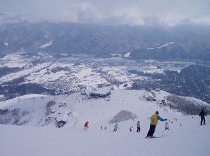 Hakuba village from Happo-one ski resort