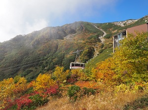 Komagatake Ropeway in autumn