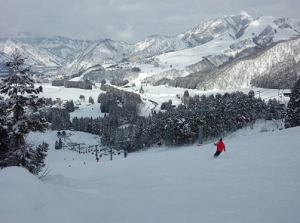 Ski slope of Gala Yuzawa