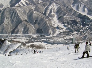 A slope in Naeba Ski Resort