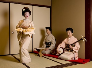 Geisha performance in Chaya